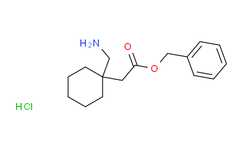 CAS No. 649747-95-5, Benzyl 2-(1-(aminomethyl)cyclohexyl)acetate hydrochloride