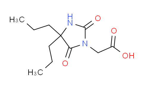 CAS No. 723-09-1, 2-(2,5-Dioxo-4,4-dipropylimidazolidin-1-yl)acetic acid