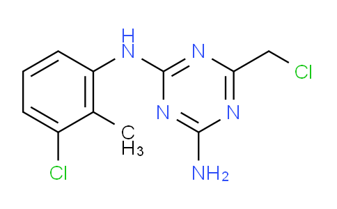 CAS No. 644959-92-2, N2-(3-Chloro-2-methylphenyl)-6-(chloromethyl)-1,3,5-triazine-2,4-diamine