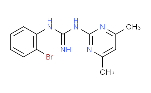 CAS No. 524057-23-6, 1-(2-Bromophenyl)-3-(4,6-dimethylpyrimidin-2-yl)guanidine