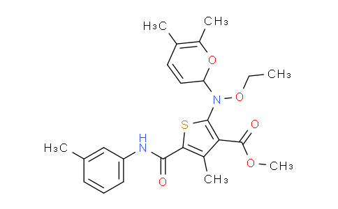 CAS No. 335409-78-4, Methyl 2-((5,6-dimethyl-2H-pyran-2-yl)(ethoxy)amino)-4-methyl-5-(m-tolylcarbamoyl)thiophene-3-carboxylate