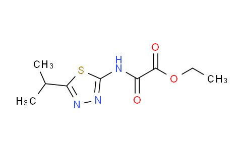 CAS No. 510763-27-6, Ethyl 2-((5-isopropyl-1,3,4-thiadiazol-2-yl)amino)-2-oxoacetate