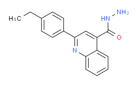 CAS No. 524733-42-4, 2-(4-Ethylphenyl)quinoline-4-carbohydrazide