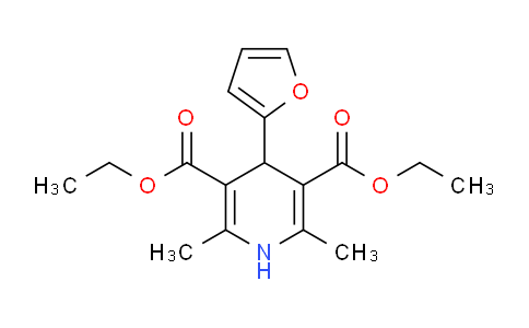 CAS No. 23118-56-1, Diethyl 4-(furan-2-yl)-2,6-dimethyl-1,4-dihydropyridine-3,5-dicarboxylate