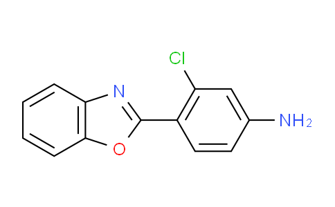 CAS No. 443125-30-2, 4-(Benzo[d]oxazol-2-yl)-3-chloroaniline