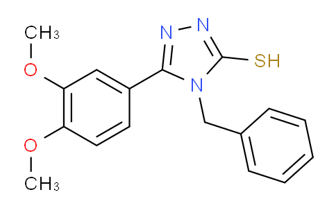 CAS No. 299921-16-7, 4-Benzyl-5-(3,4-dimethoxyphenyl)-4H-1,2,4-triazole-3-thiol