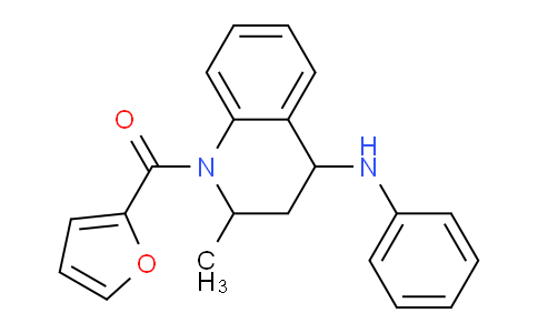 CAS No. 301655-67-4, Furan-2-yl(2-methyl-4-(phenylamino)-3,4-dihydroquinolin-1(2H)-yl)methanone