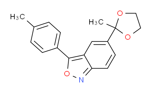 CAS No. 439094-60-7, 5-(2-Methyl-1,3-dioxolan-2-yl)-3-(p-tolyl)benzo[c]isoxazole