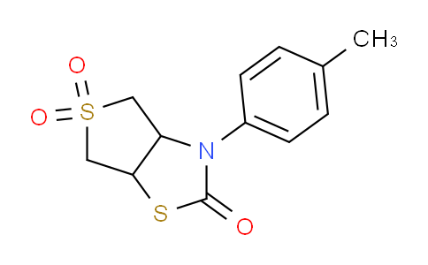CAS No. 392309-05-6, 3-(p-Tolyl)tetrahydrothieno[3,4-d]thiazol-2(3H)-one 5,5-dioxide