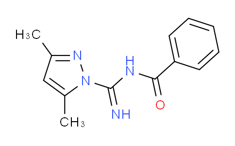 CAS No. 51883-88-6, N-((3,5-Dimethyl-1H-pyrazol-1-yl)(imino)methyl)benzamide