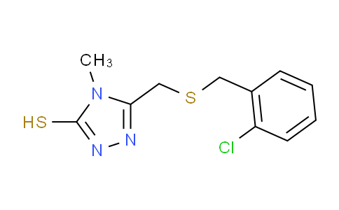 CAS No. 519045-14-8, 5-(((2-Chlorobenzyl)thio)methyl)-4-methyl-4H-1,2,4-triazole-3-thiol