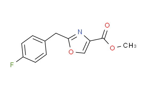 CAS No. 2070896-37-4, Methyl 2-(4-Fluorobenzyl)oxazole-4-carboxylate