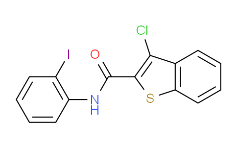 CAS No. 327080-44-4, 3-Chloro-N-(2-iodophenyl)benzo[b]thiophene-2-carboxamide