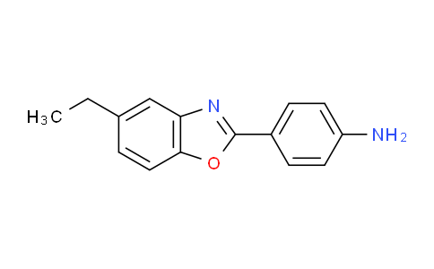 CAS No. 328908-02-7, 4-(5-Ethylbenzo[d]oxazol-2-yl)aniline