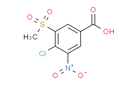CAS No. 32548-10-0, 3-Methylsulfonyl-4-chloro-5-nitrobenzoic acid