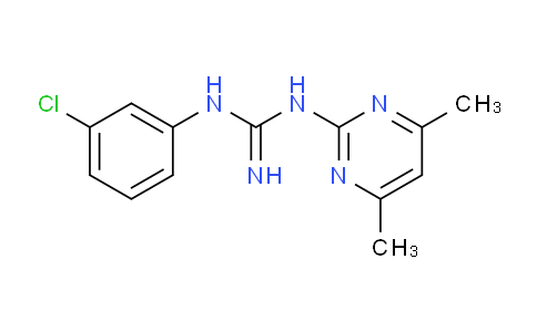 CAS No. 332073-82-2, 1-(3-Chlorophenyl)-3-(4,6-dimethylpyrimidin-2-yl)guanidine