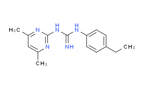CAS No. 332073-84-4, 1-(4,6-Dimethylpyrimidin-2-yl)-3-(4-ethylphenyl)guanidine