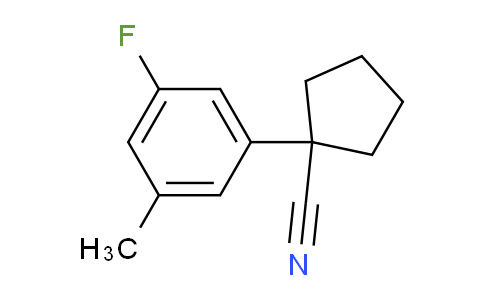 CAS No. 2114536-06-8, 1-(3-Fluoro-5-methylphenyl)cyclopentanecarbonitrile