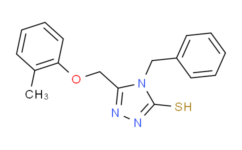 CAS No. 346641-16-5, 4-Benzyl-5-((o-tolyloxy)methyl)-4H-1,2,4-triazole-3-thiol