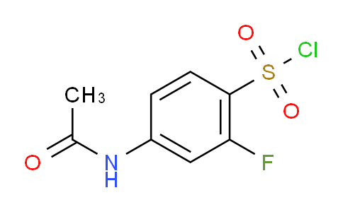 CAS No. 344-70-7, 4-Acetamido-2-fluorobenzene-1-sulfonyl chloride