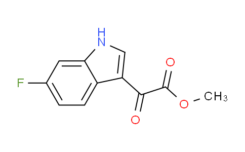 CAS No. 345265-51-2, Methyl 2-(6-Fluoro-3-indolyl)-2-oxoacetate