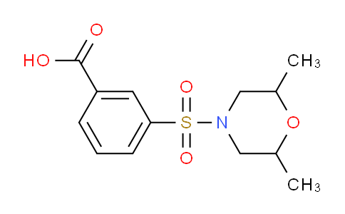 CAS No. 312532-21-1, 3-((2,6-Dimethylmorpholino)sulfonyl)benzoic acid