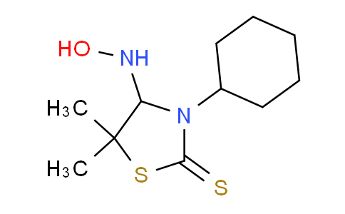 CAS No. 400756-35-6, 3-Cyclohexyl-4-(hydroxyamino)-5,5-dimethylthiazolidine-2-thione