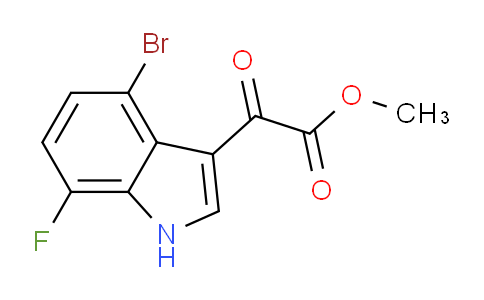 CAS No. 2097800-29-6, Methyl 2-(4-Bromo-7-fluoro-3-indolyl)-2-oxoacetate
