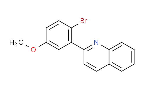 CAS No. 2097800-41-2, 2-(2-Bromo-5-methoxyphenyl)quinoline