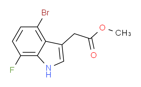 CAS No. 2097800-52-5, Methyl 4-Bromo-7-fluoroindole-3-acetate