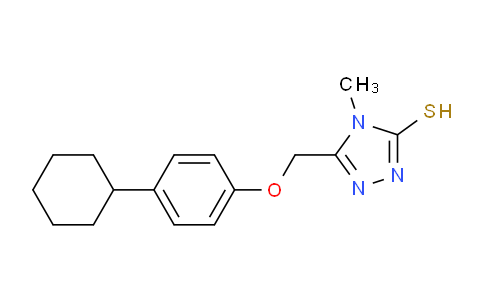 CAS No. 339012-73-6, 5-((4-Cyclohexylphenoxy)methyl)-4-methyl-4H-1,2,4-triazole-3-thiol