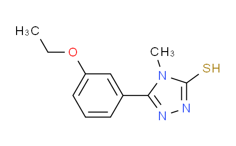 CAS No. 341013-99-8, 5-(3-Ethoxyphenyl)-4-methyl-4H-1,2,4-triazole-3-thiol