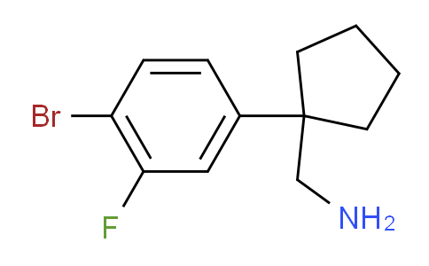 CAS No. 1891914-73-0, 1-(4-Bromo-3-fluorophenyl)cyclopentanemethanamine