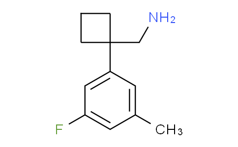 CAS No. 1894753-68-4, 1-(3-Fluoro-5-methylphenyl)cyclobutanemethanamine