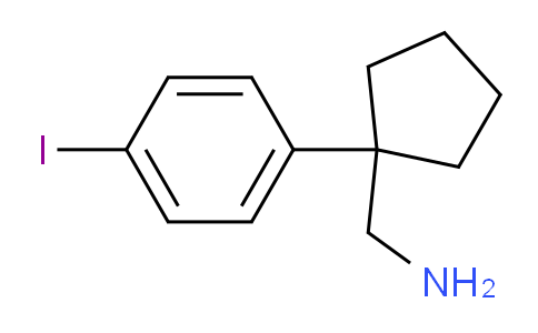 CAS No. 1895253-52-7, 1-(4-Iodophenyl)cyclopentanemethanamine