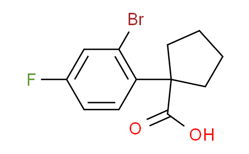 CAS No. 1898402-74-8, 1-(2-Bromo-4-fluorophenyl)cyclopentanecarboxylic Acid