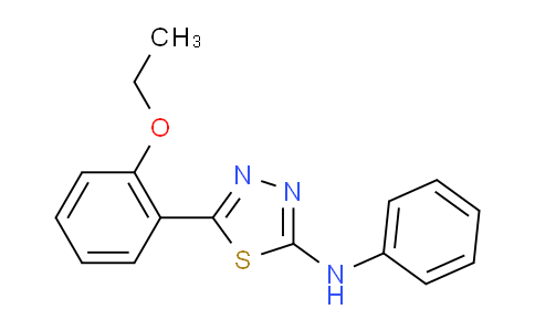 CAS No. 337310-81-3, 5-(2-Ethoxyphenyl)-N-phenyl-1,3,4-thiadiazol-2-amine