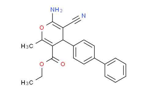 CAS No. 337496-62-5, Ethyl 4-([1,1'-biphenyl]-4-yl)-6-amino-5-cyano-2-methyl-4H-pyran-3-carboxylate