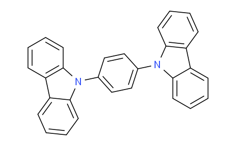 CAS No. 19287-68-4, 1,4-Di(9H-carbazol-9-yl)benzene
