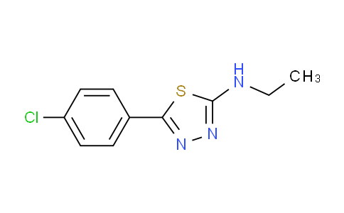 CAS No. 35317-61-4, 5-(4-Chlorophenyl)-N-ethyl-1,3,4-thiadiazol-2-amine