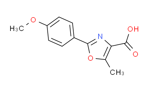 CAS No. 2940-24-1, 2-(4-Methoxyphenyl)-5-methyloxazole-4-carboxylic acid
