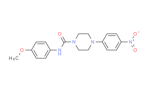 CAS No. 332945-53-6, N-(4-Methoxyphenyl)-4-(4-nitrophenyl)piperazine-1-carboxamide