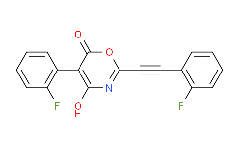 CAS No. 1956331-58-0, 5-(2-Fluorophenyl)-2-((2-fluorophenyl)ethynyl)-4-hydroxy-6H-1,3-oxazin-6-one