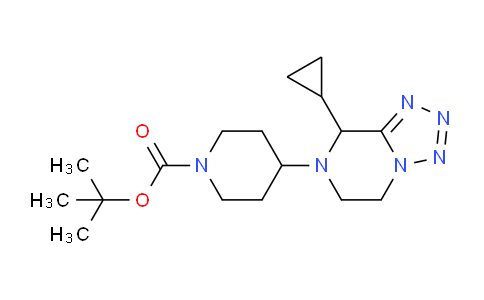 CAS No. 1956340-54-7, tert-Butyl 4-(8-cyclopropyl-5,6-dihydrotetrazolo[1,5-a]pyrazin-7(8H)-yl)piperidine-1-carboxylate