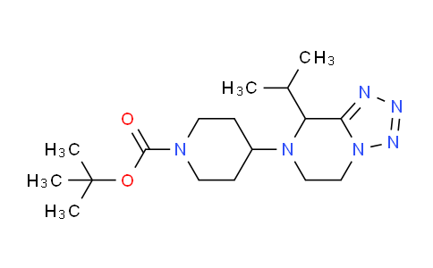 CAS No. 1956370-95-8, tert-Butyl 4-(8-isopropyl-5,6-dihydrotetrazolo[1,5-a]pyrazin-7(8H)-yl)piperidine-1-carboxylate