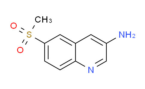 CAS No. 1956382-07-2, 6-(Methylsulfonyl)quinolin-3-amine