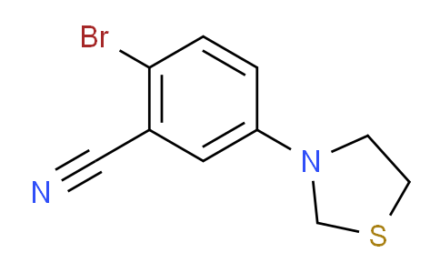 CAS No. 1779128-30-1, 2-Bromo-5-(thiazolidin-3-yl)benzonitrile