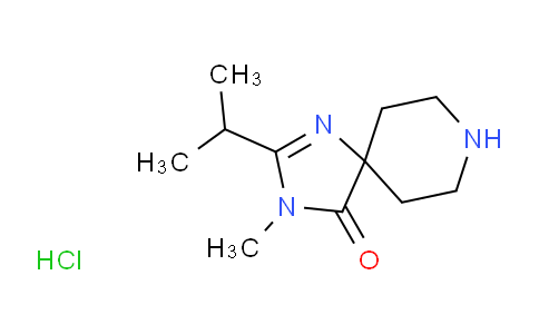 CAS No. 1779133-34-4, 2-Isopropyl-3-methyl-1,3,8-triazaspiro[4.5]dec-1-en-4-one hydrochloride
