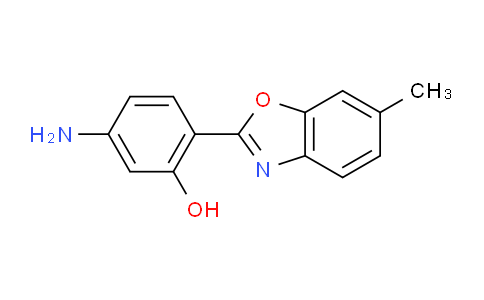 CAS No. 313645-14-6, 5-Amino-2-(6-methylbenzo[d]oxazol-2-yl)phenol