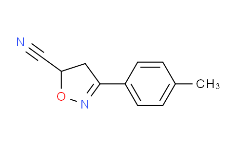 CAS No. 190907-44-9, 3-(p-Tolyl)-4,5-dihydroisoxazole-5-carbonitrile